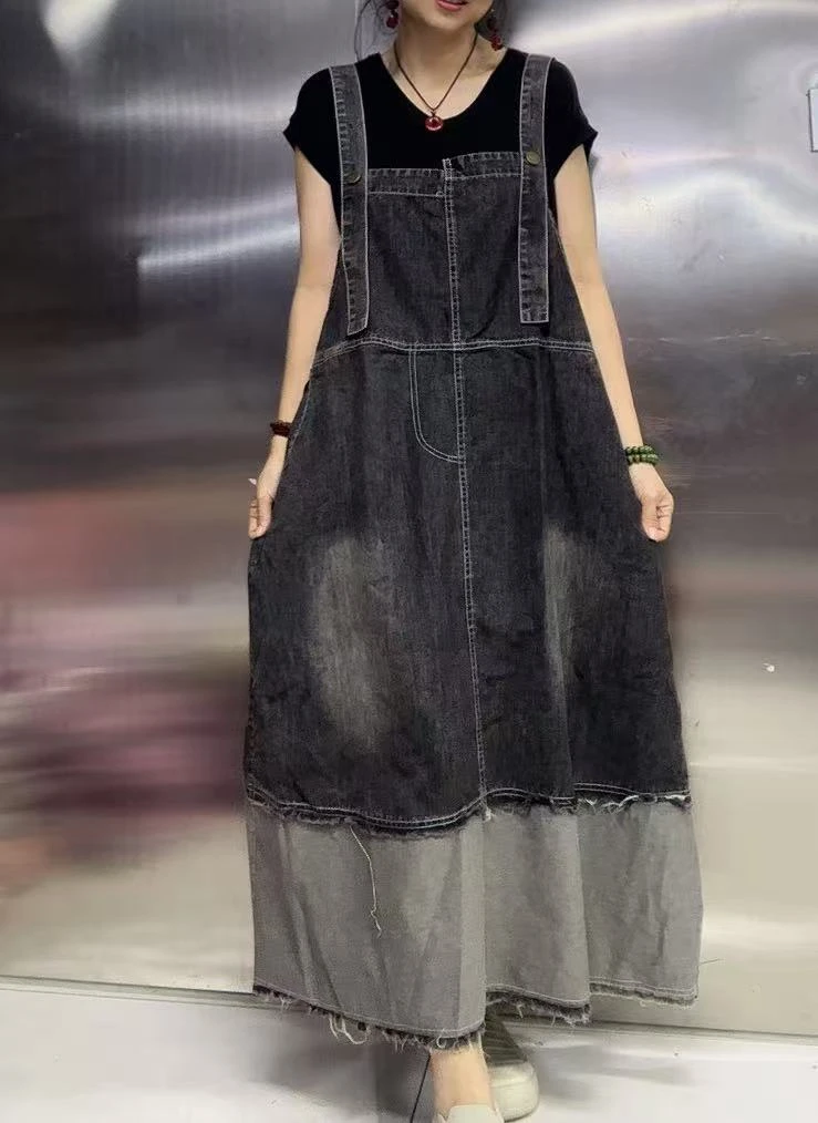 拼色百搭减龄时尚背带裙221323