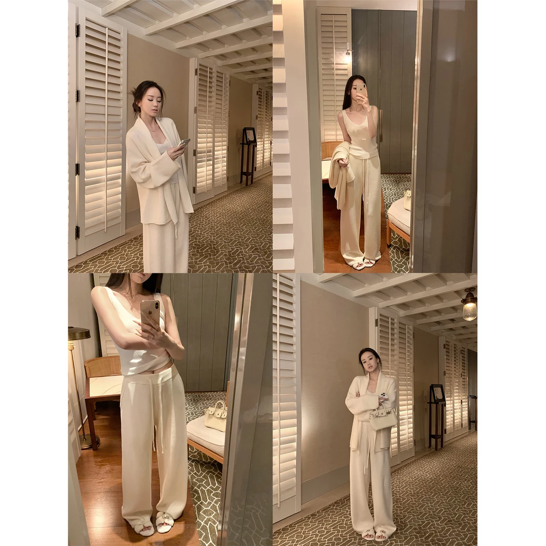 5werkwen 高品|ROW系浴袍套组 高比例羊毛套装40-42