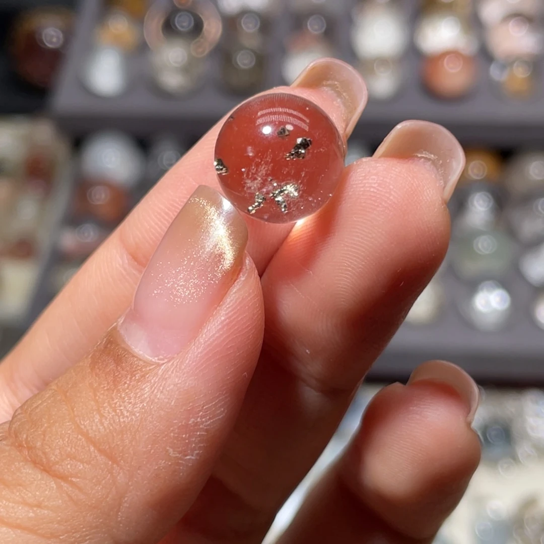未镶嵌珠宝半成品水晶v****h铜矿12.2mm