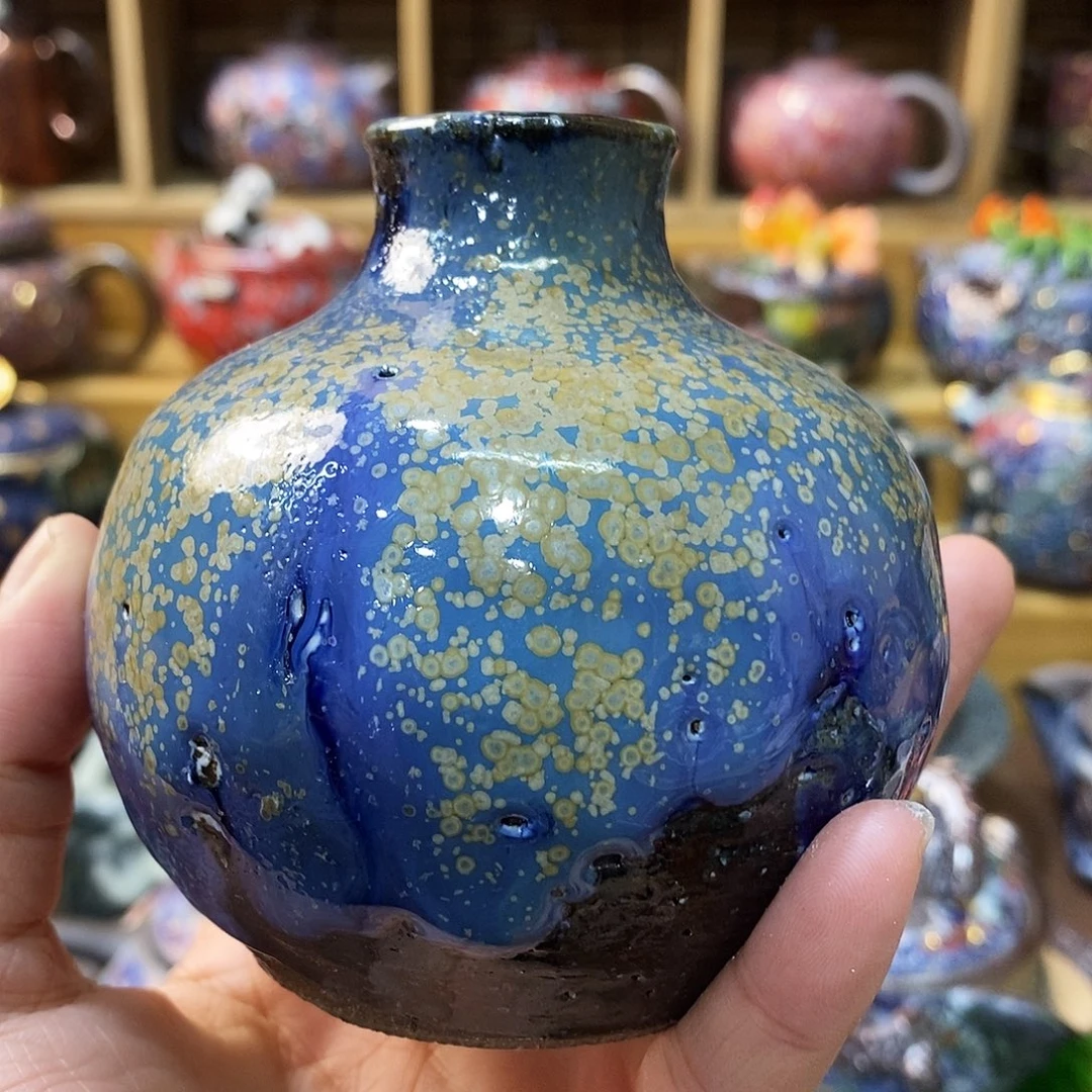 粗陶柴烧志野茶器