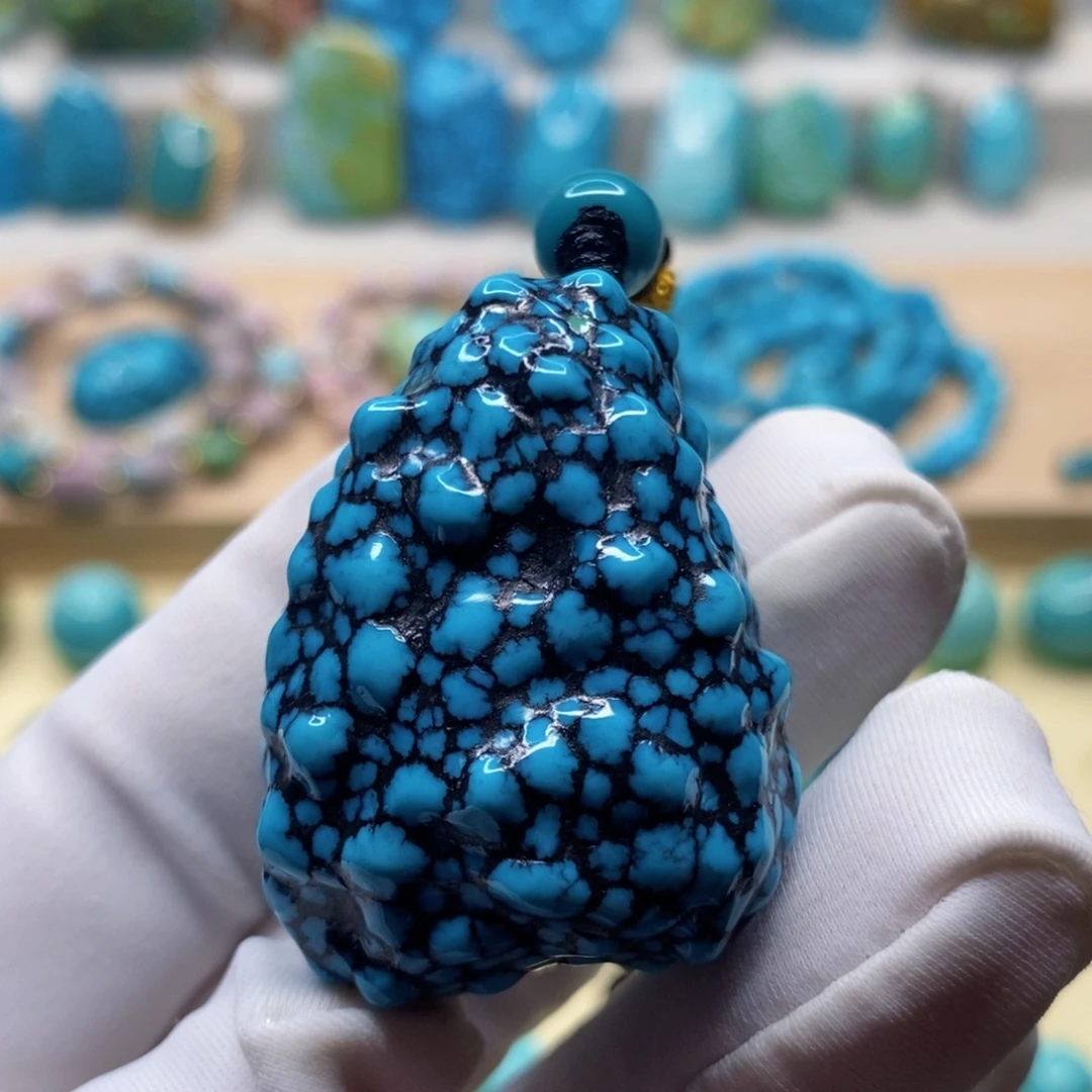 未镶嵌绿松石珠宝奇石