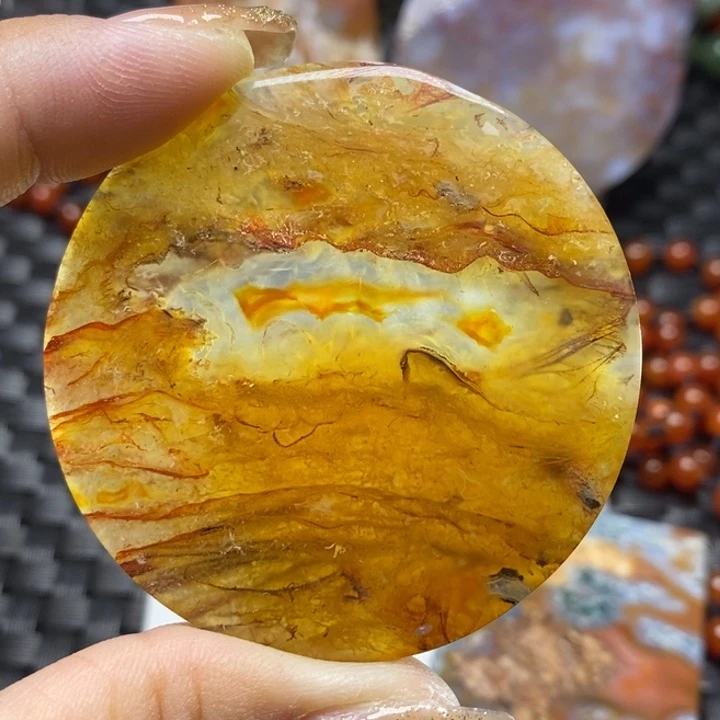 【闪购商品】玛瑙/玉髓颈饰未镶嵌日*落