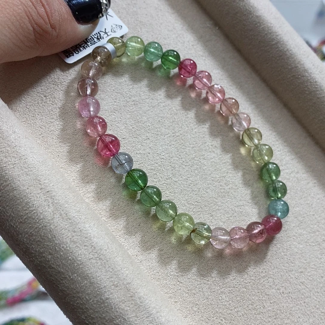 碧玺手链未镶嵌多样性发一条