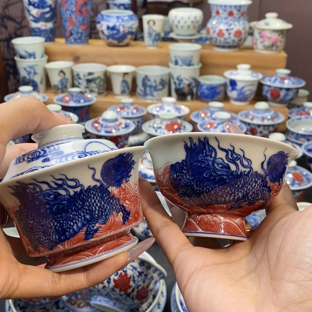 麒麟两件套手绘原矿