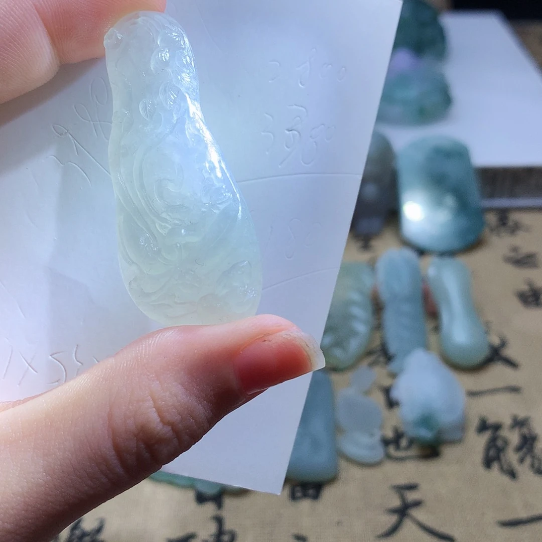 未镶嵌定制翡翠嫦娥奔月