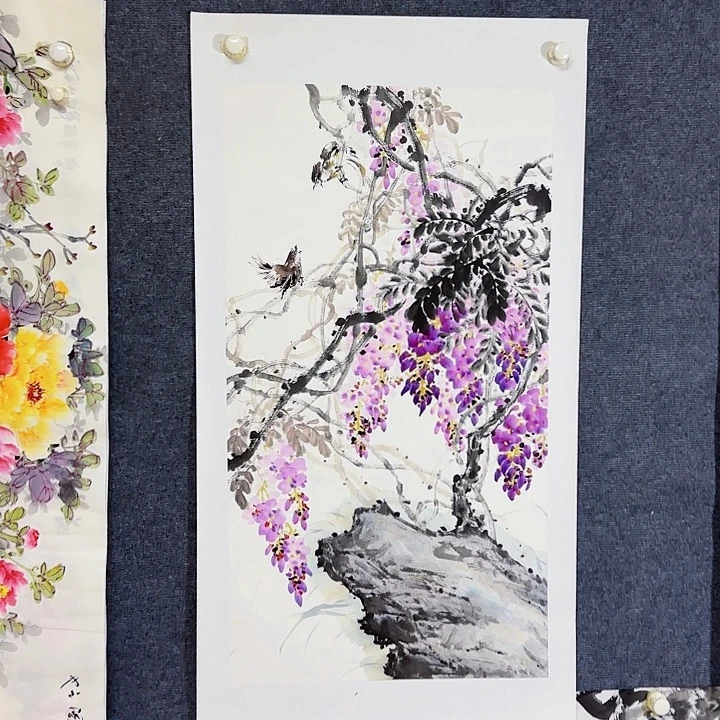 国画国画花鸟画作品