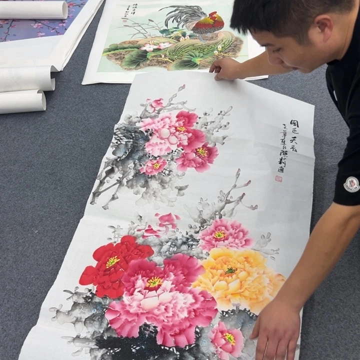 国画宣纸纯手绘字画