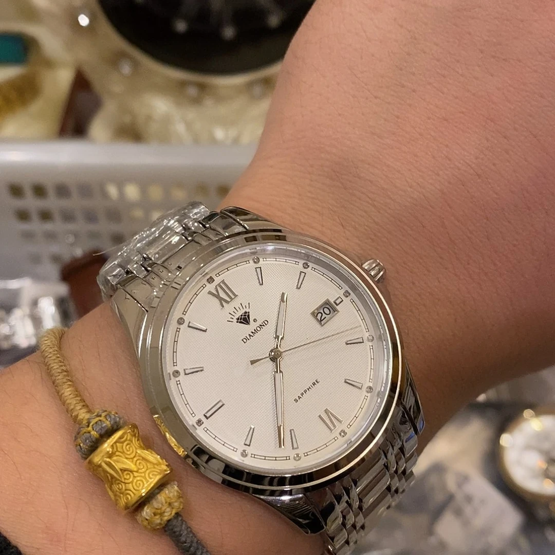 精钢老上海钻石全自动机械表