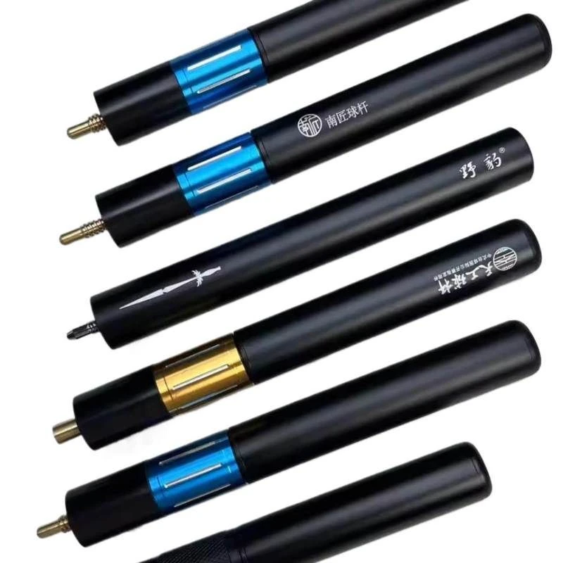 台球杆加长把小头杆铝合金伸缩加长把小宝塔牙圆牙加长节台呢其