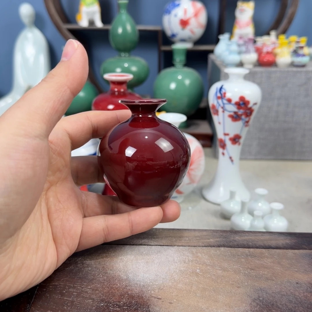 陶瓷手工小花器摆件