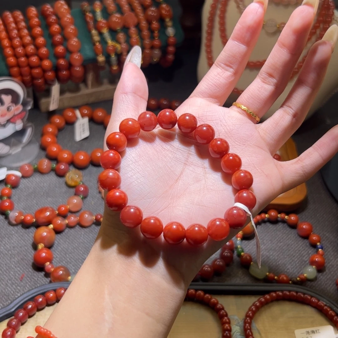 未镶嵌手链南红玛瑙10mm
