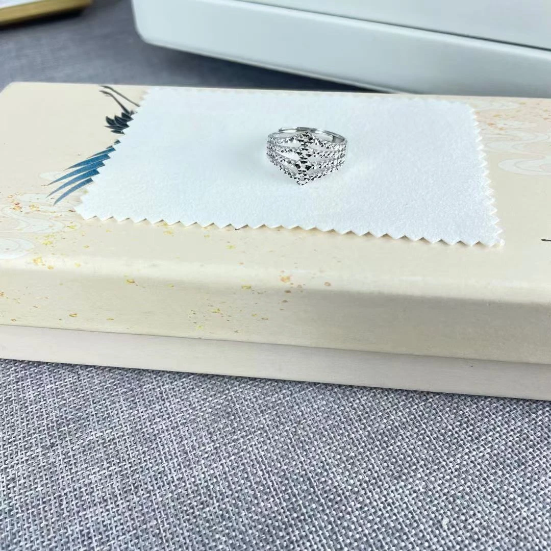 PT950 铂金戒指  多层亮闪满天星 气质百搭 S 50123