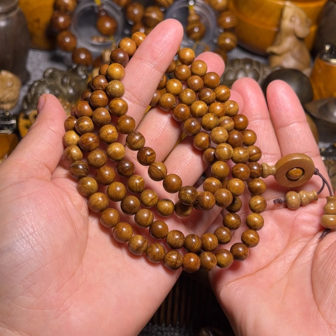金丝楠新年福利佛珠0.8