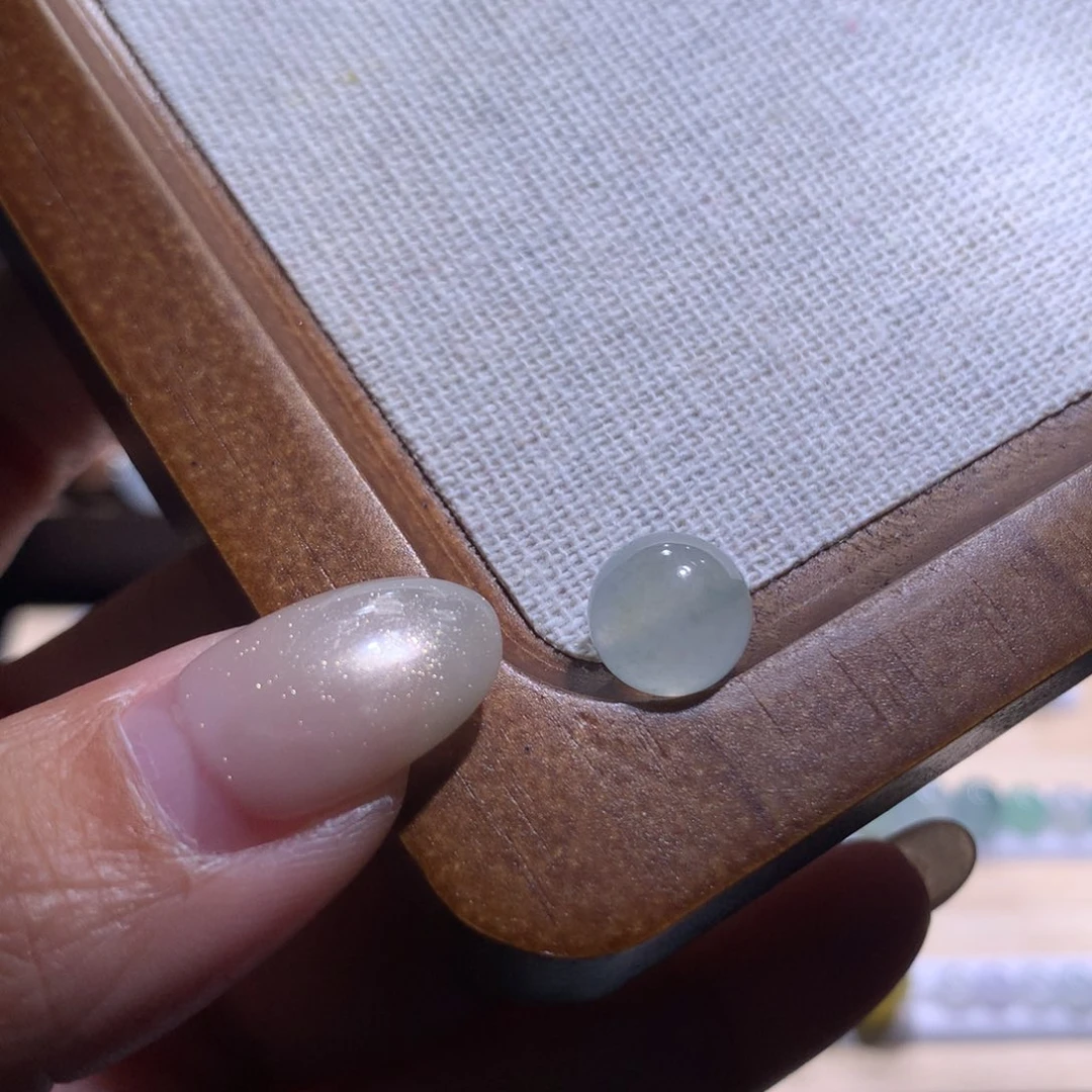 翡翠散珠特价天空蓝洒金卡10+