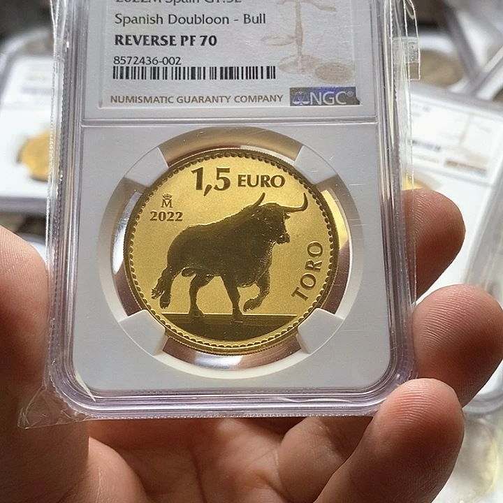 纯金西班牙金币31克999%纯金