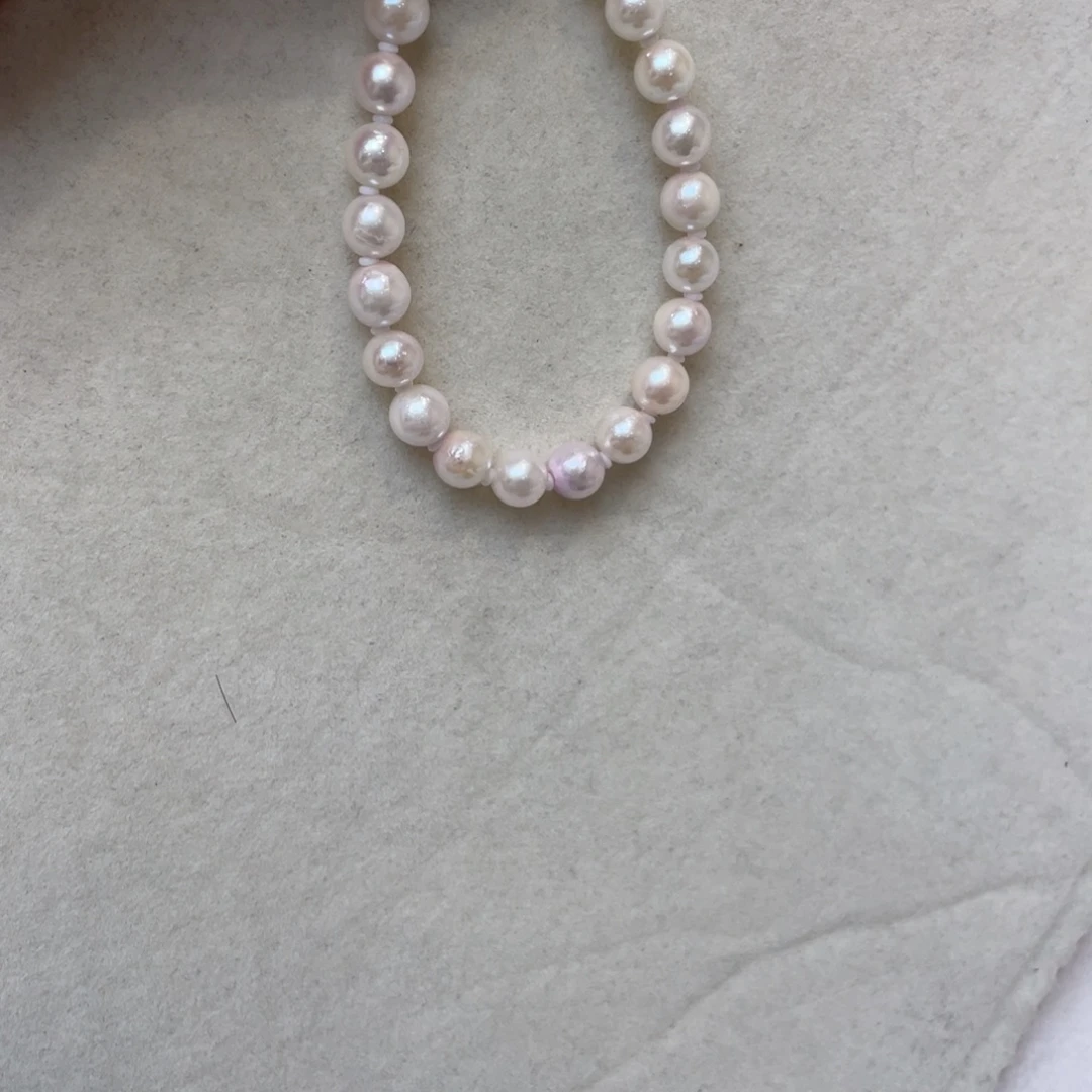 海水珍珠手绳银S925镶嵌