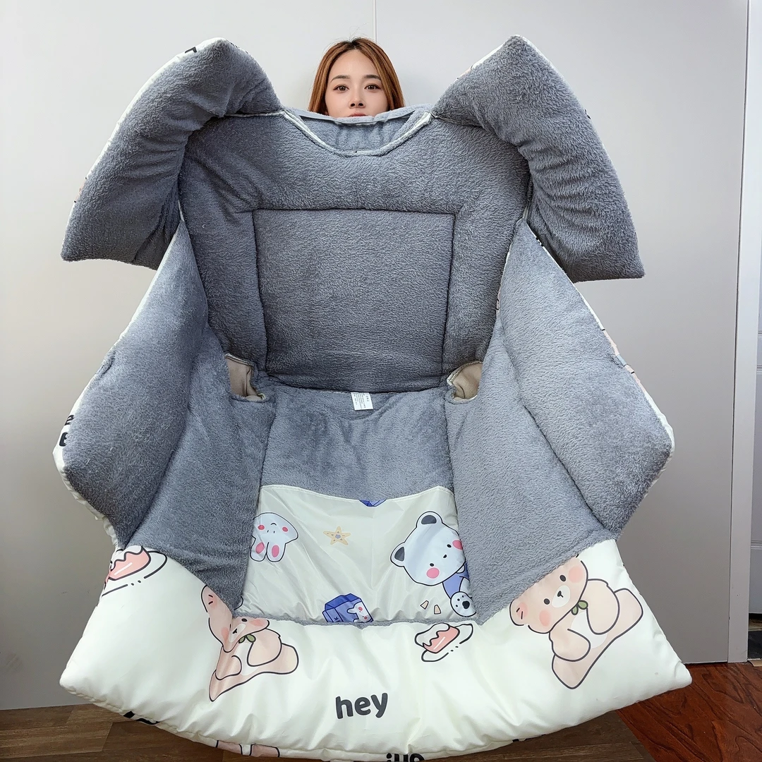 【特大特厚护肩款】25电动车挡风被加大加厚防风保暖防寒罩可收纳A