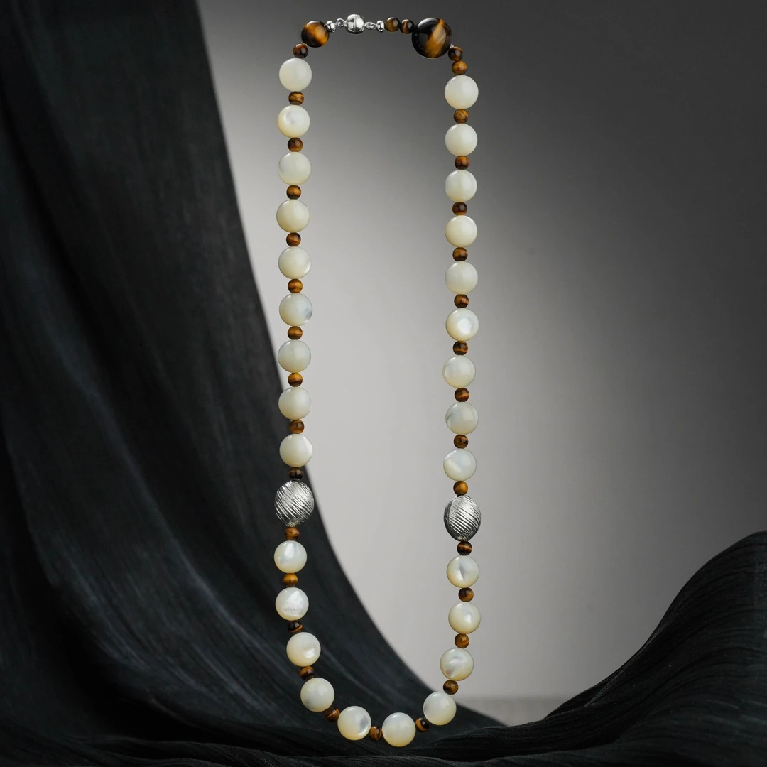 归真【灵野】虎眼石 双圈叠戴手串