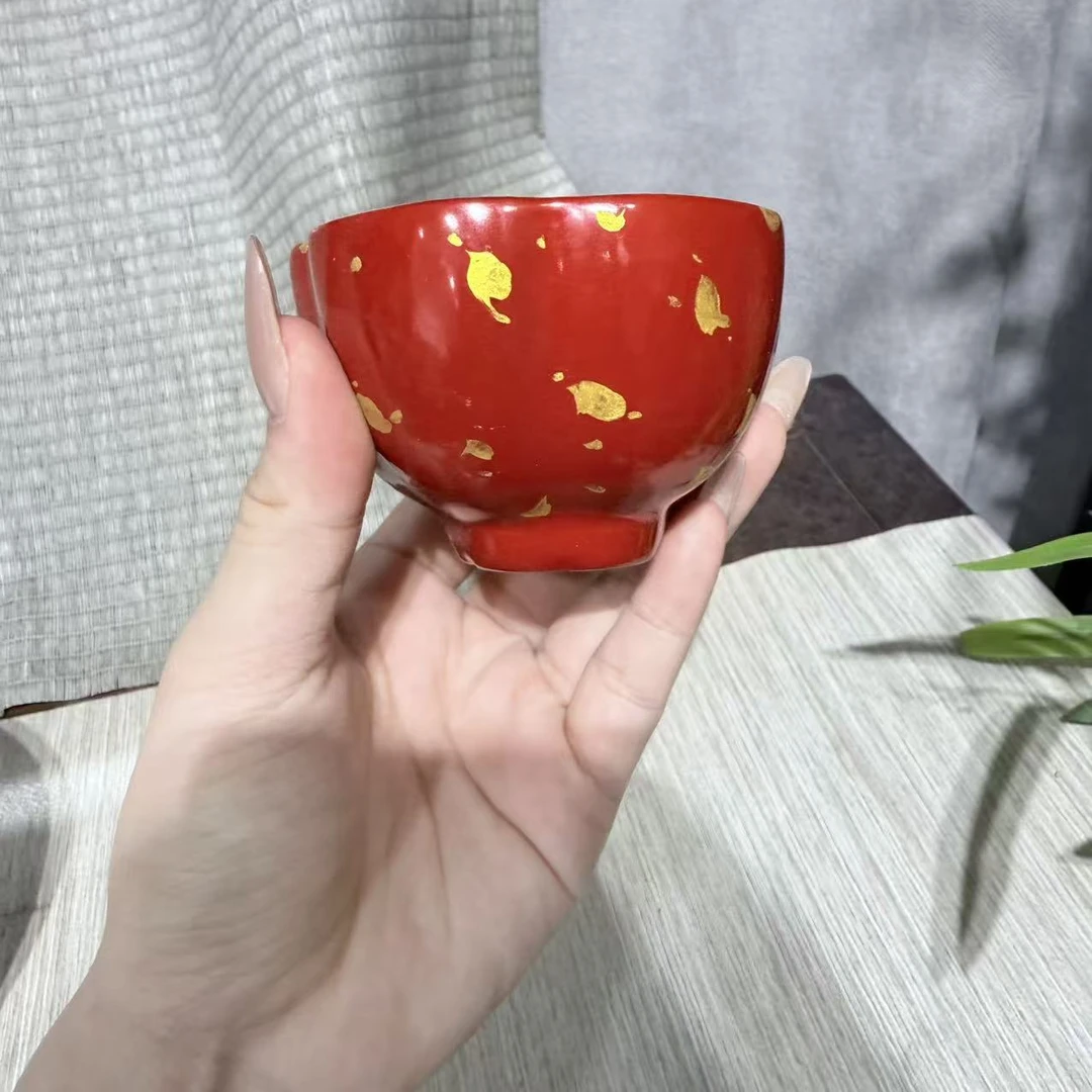 【中国邮政专属链接】大漆花瓣杯泡茶杯gh3023