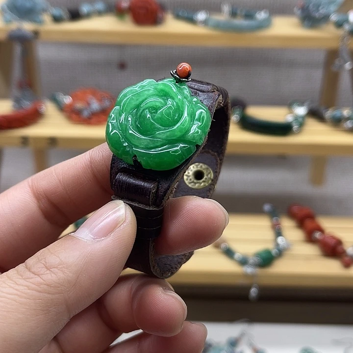 翡翠未镶嵌手链88888888