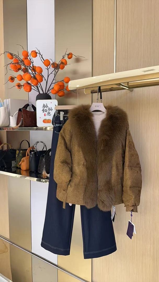 高端时尚气质百搭鹅绒服87197