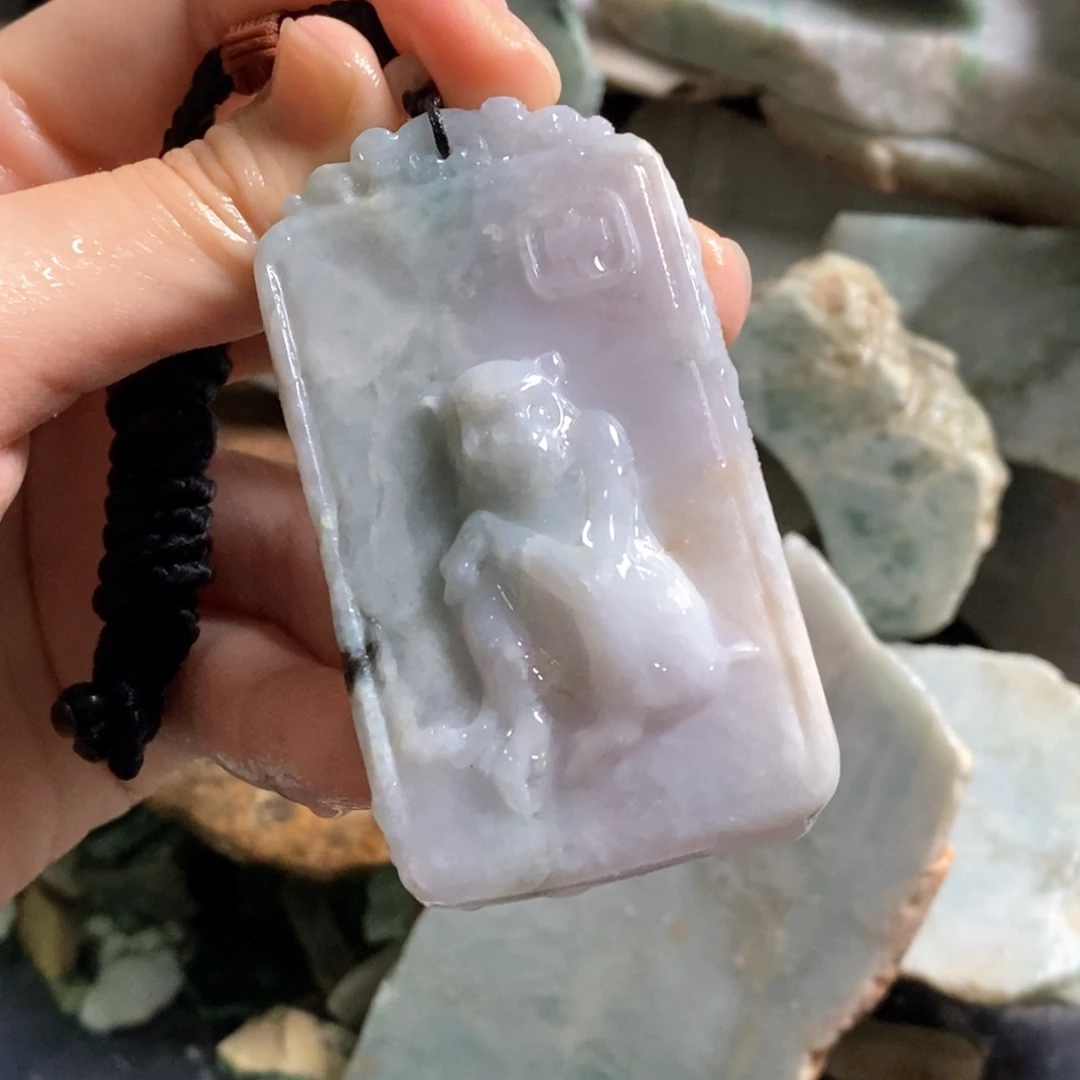 颈饰未镶嵌翡翠天然翡翠