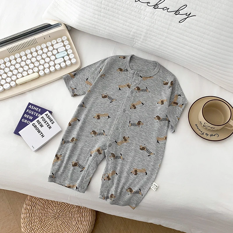 可爱卡通长袖婴幼儿连身衣哈衣无骨宝宝衣服通用