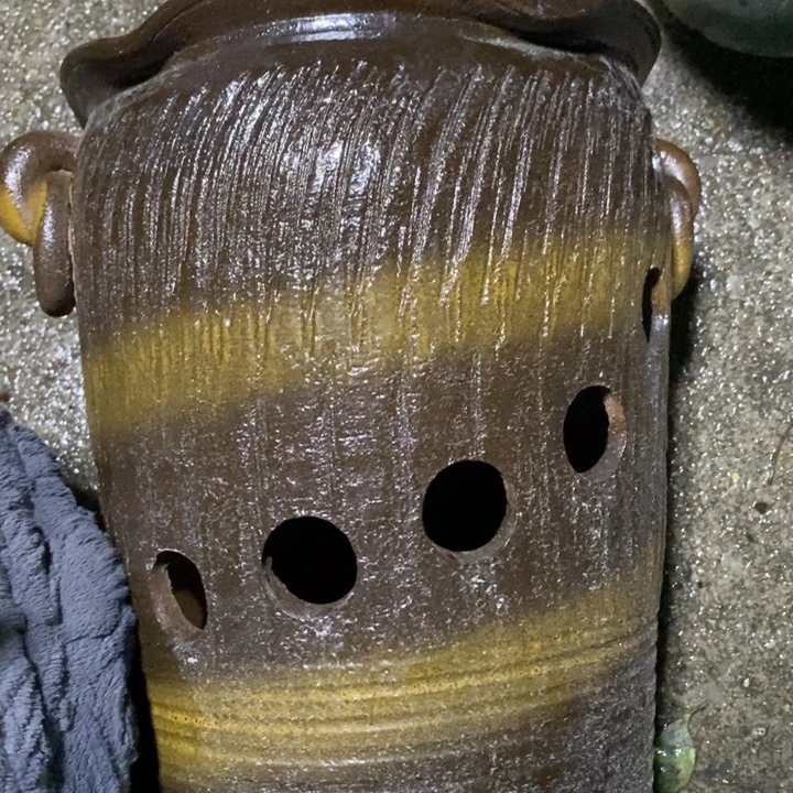 紫砂花盆高约31口约22