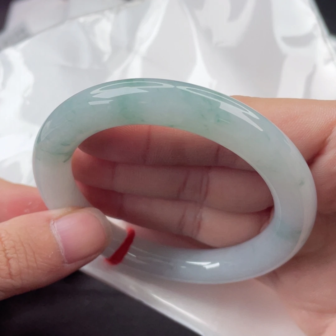 翡翠手镯未镶嵌圆条55