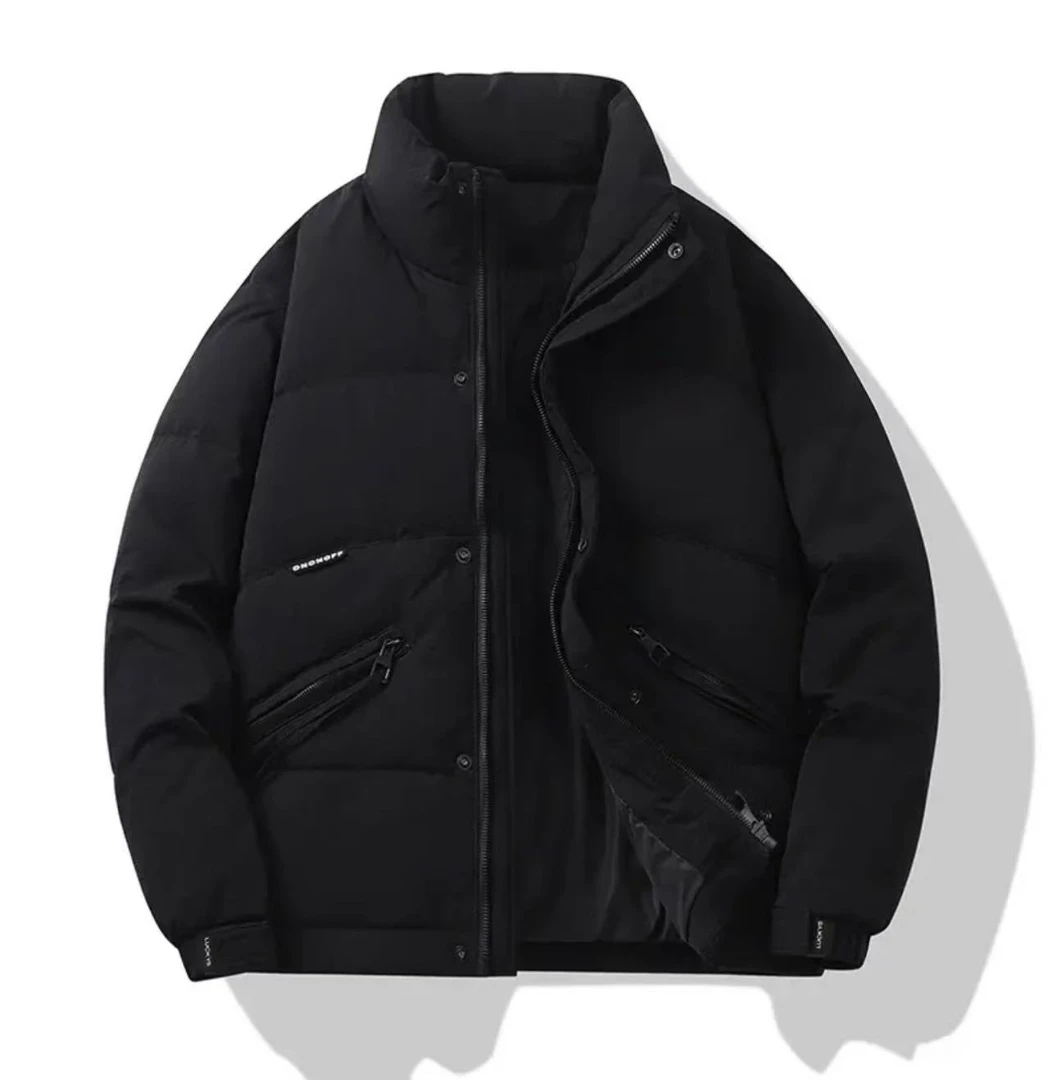 冬季防寒加厚保暖外套简约百搭休闲纯色绒丝外套非标#84091