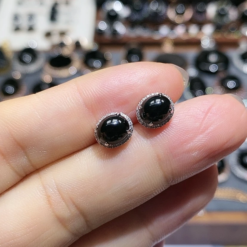 【闪购商品】翡翠18K金镶嵌耳饰缅甸翡翠