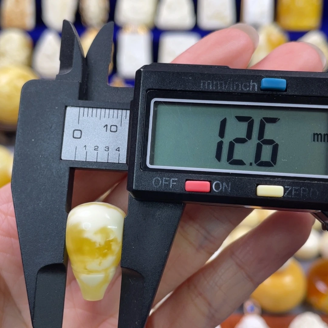 蜜蜡裸石未镶嵌琥珀蜜蜡三通