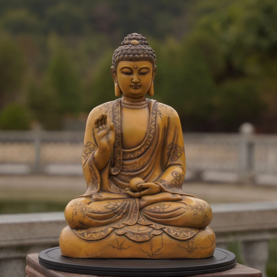 摆件 释迦摩尼 家具摆件 石雕释迦牟尼