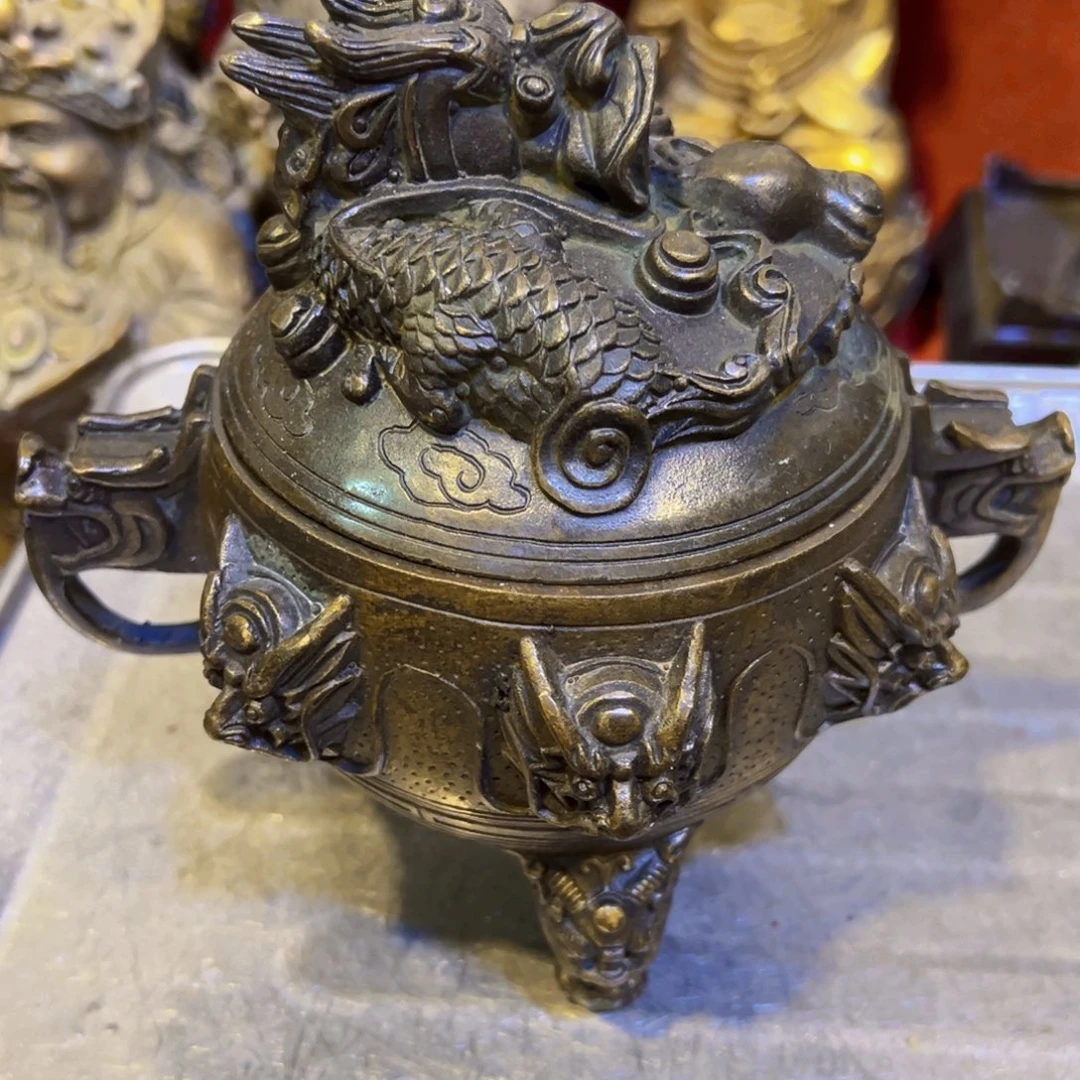 兲***意黄铜摆件工艺品黄铜
