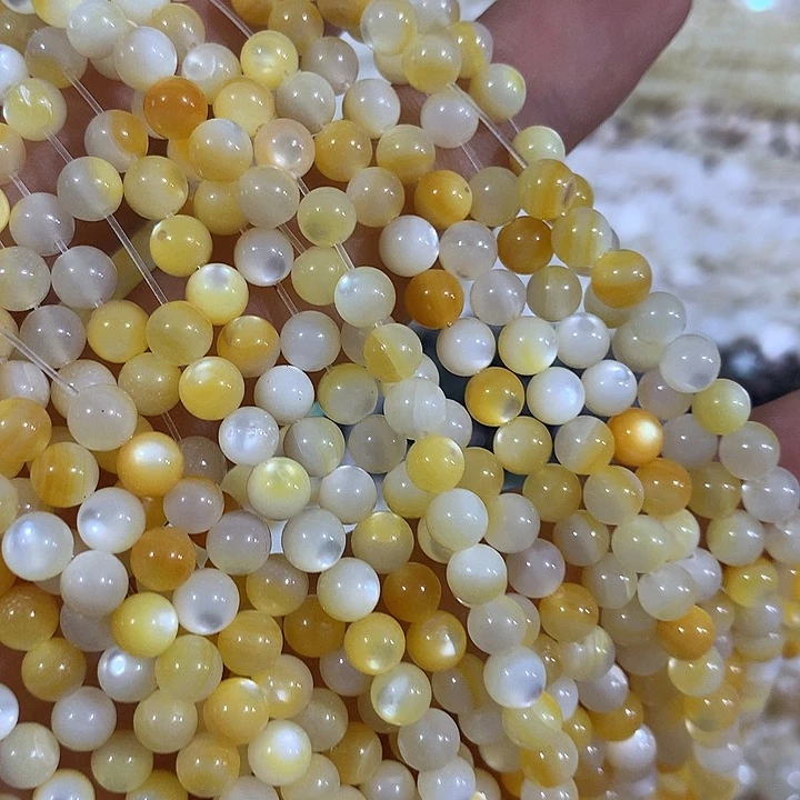 一条5.5mm黄金贝圆珠