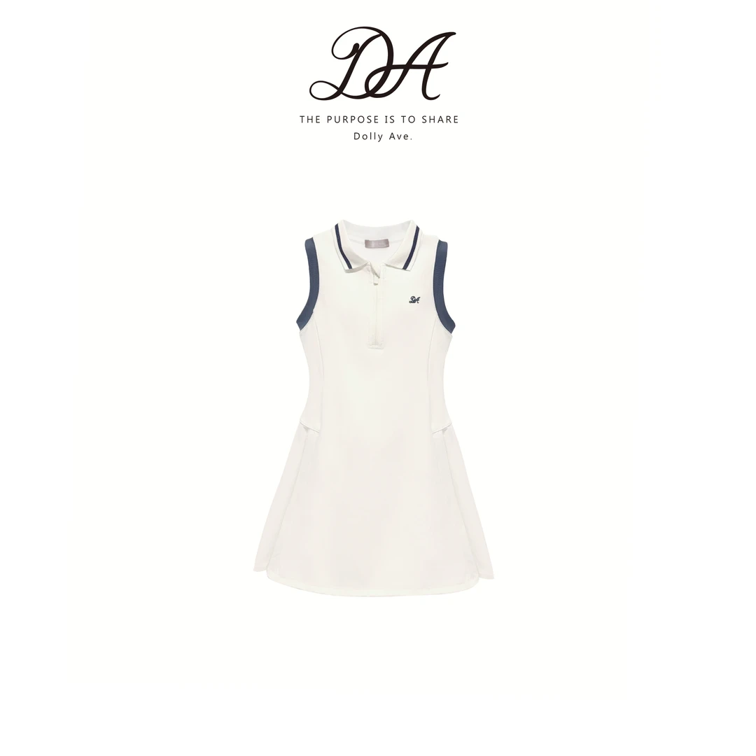 【现货】Dolly Ave 「黑标系列」POLO高弹速干透气舒适百褶女童连衣裙