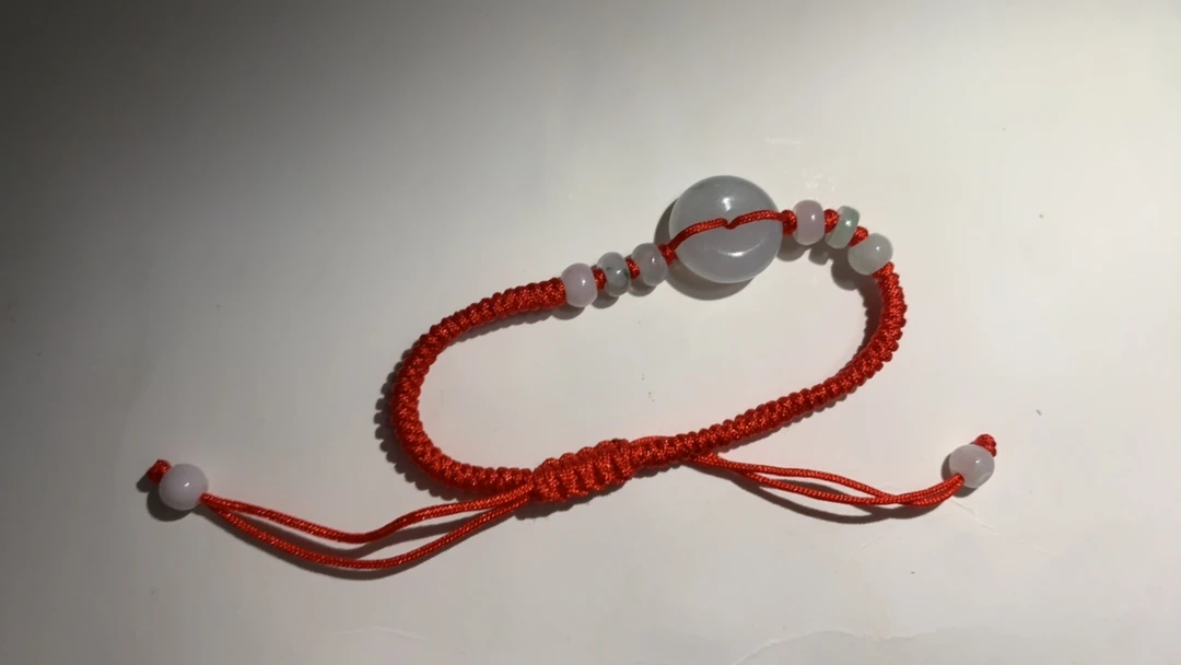 翡翠编织手链时尚百搭宝宝精美简约