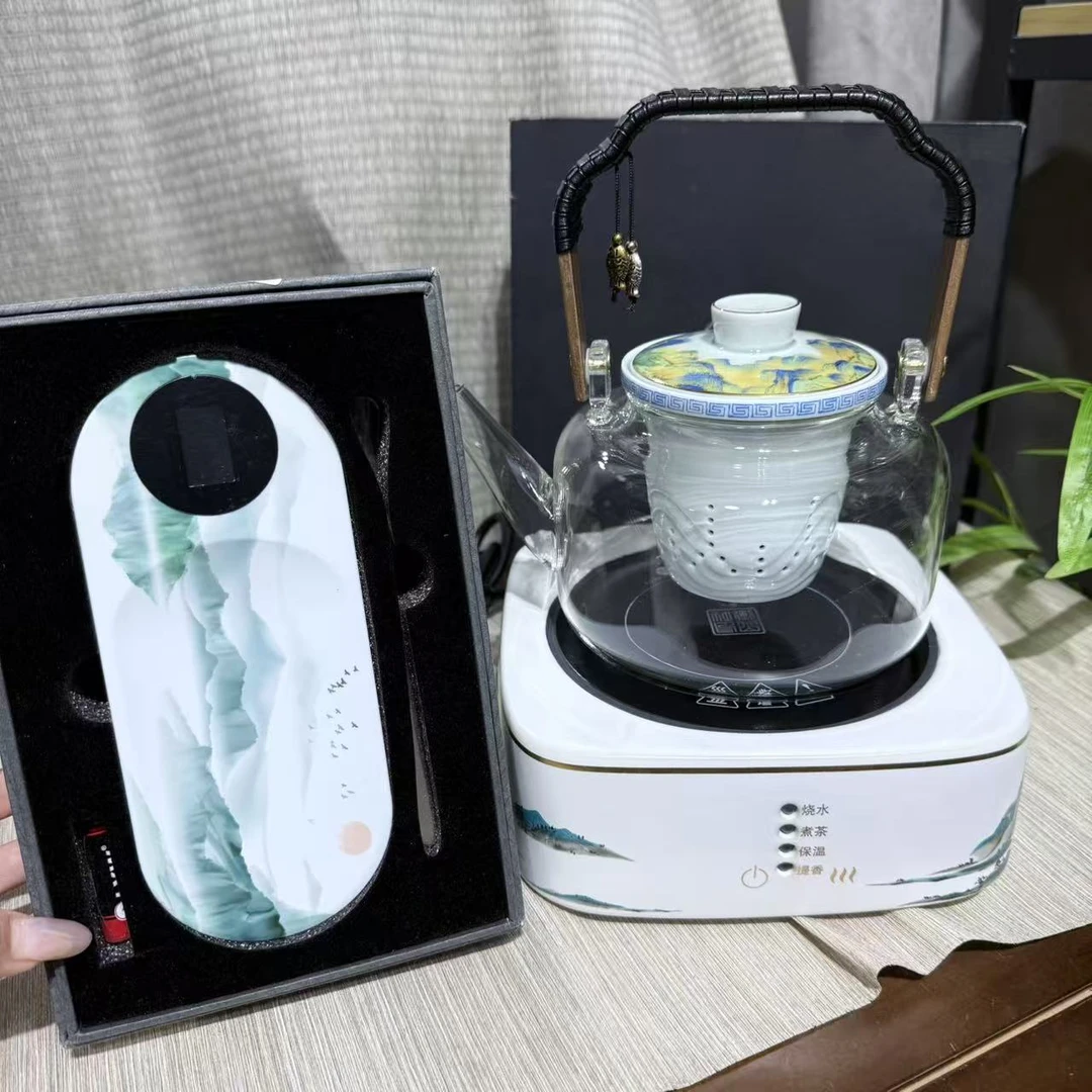 【中国邮政专属链接】千里江山陶瓷电陶炉套组送茶则mc176