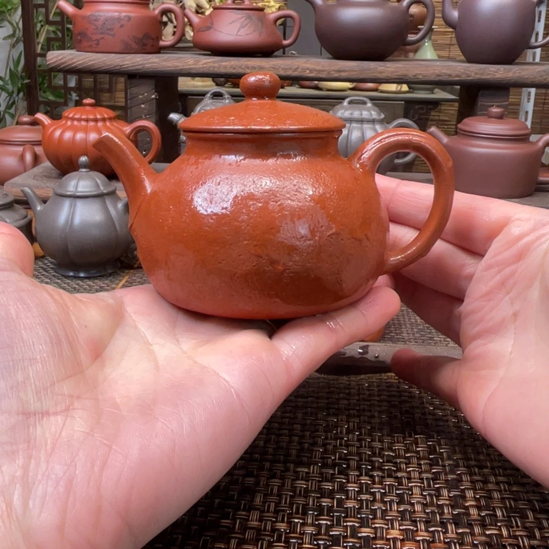 紫砂茶壶宜兴原矿紫砂手工制180