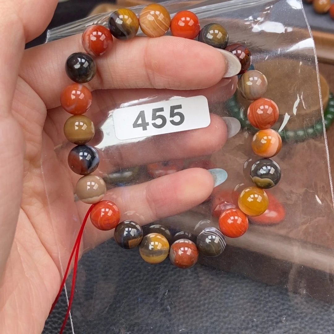 南红玛瑙未镶嵌手链卡9.2