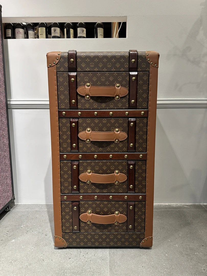 老花四斗柜/高柜立柜边柜/储物柜/长宽高56x46x110cm