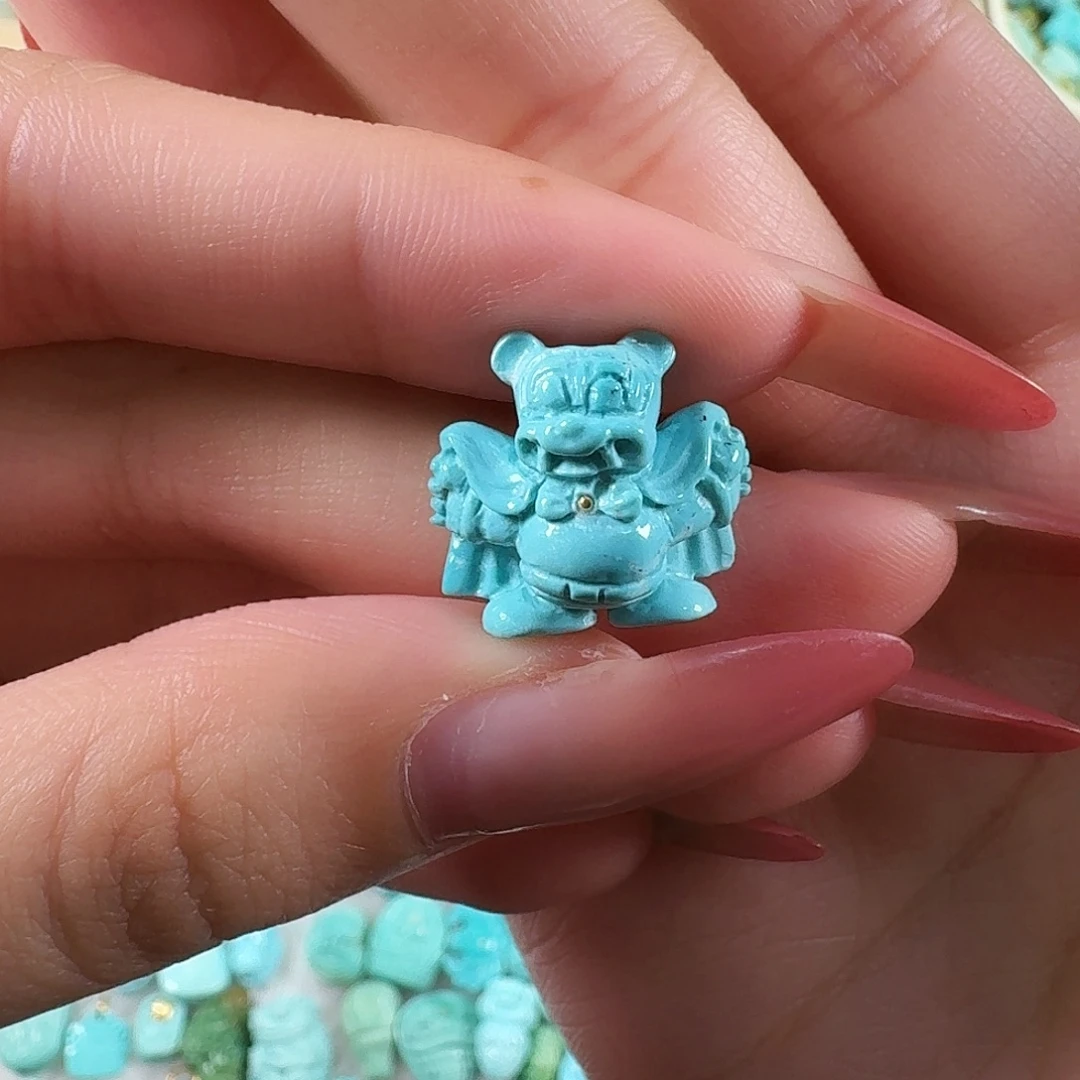 绿松石未镶嵌吊坠(不含链)黑化米奇