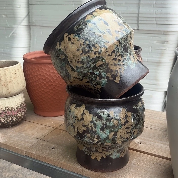 油画火锅两个口径20高度20