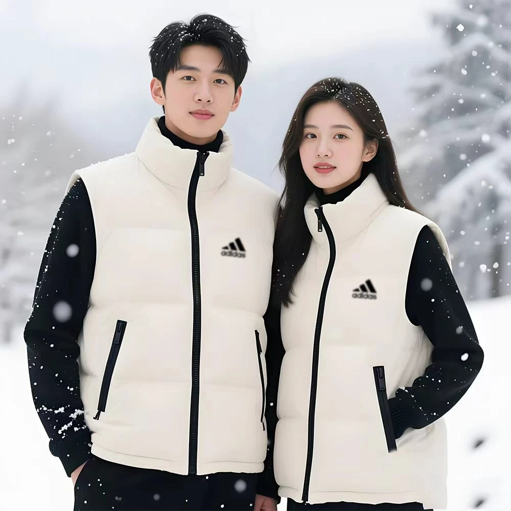 2025情侣男女同款收口袖拉链连帽运动棉衣加绒加厚AD-M66