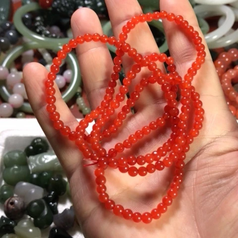 未镶嵌手链南红玛瑙多圈手链