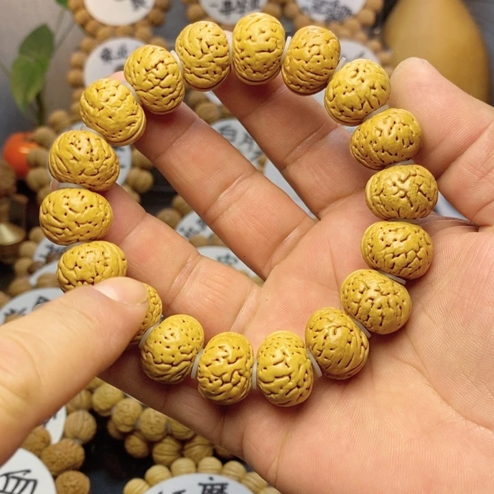 【闪购商品】刘**!桃核雕刻手串手链