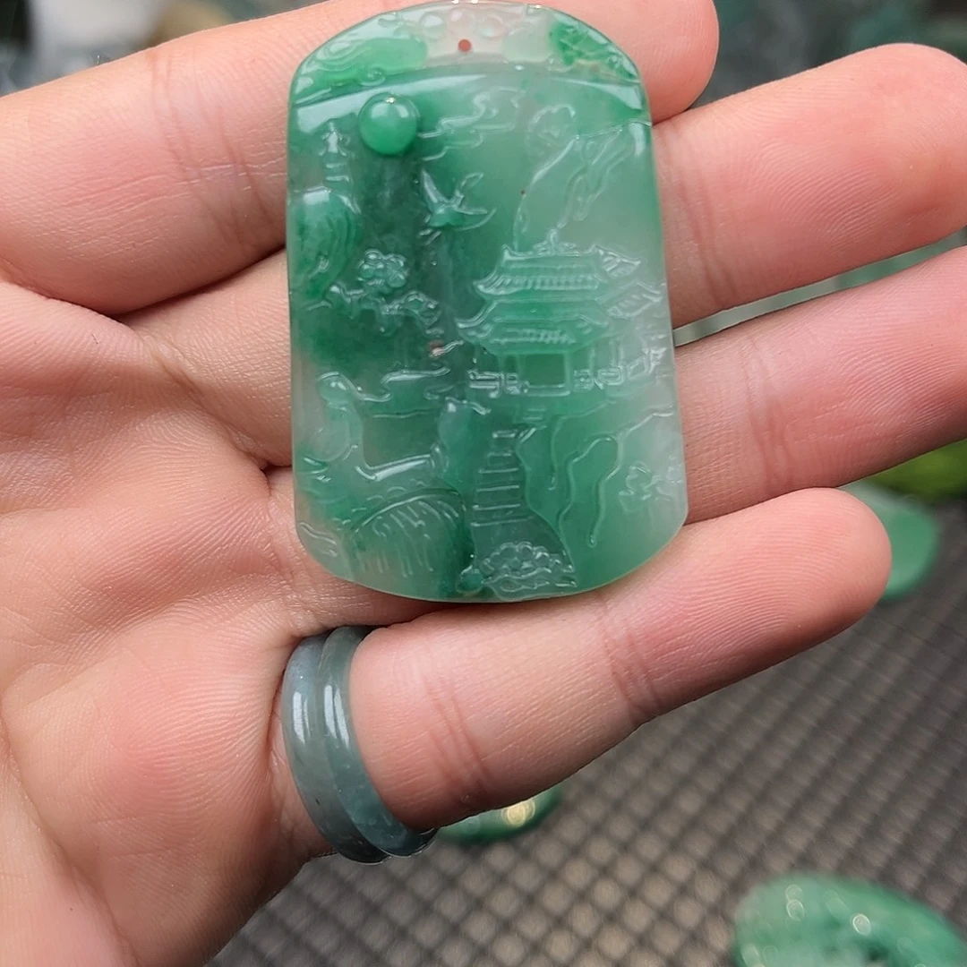 石英质玉（非洲翠）未镶嵌手链