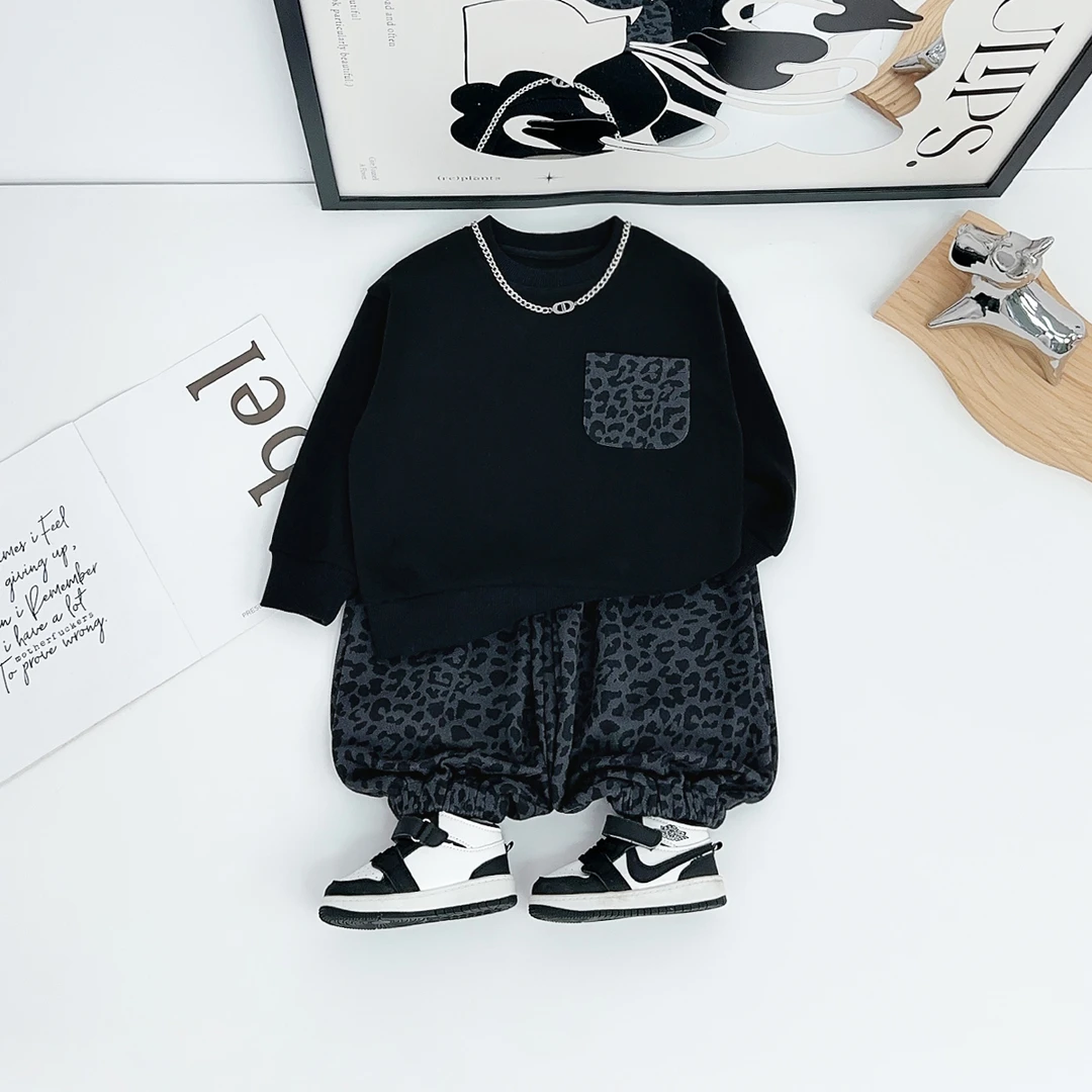 男童套装2025秋新款秋装儿童秋冬季两件套 BDX25523 悠悠童话童装