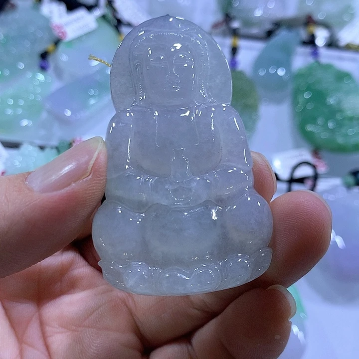 翡翠未镶嵌颈饰天然翡翠A货吊坠