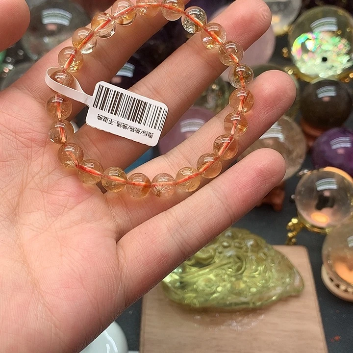 水晶手链未镶嵌阿**呜天然水晶 默认微瑕